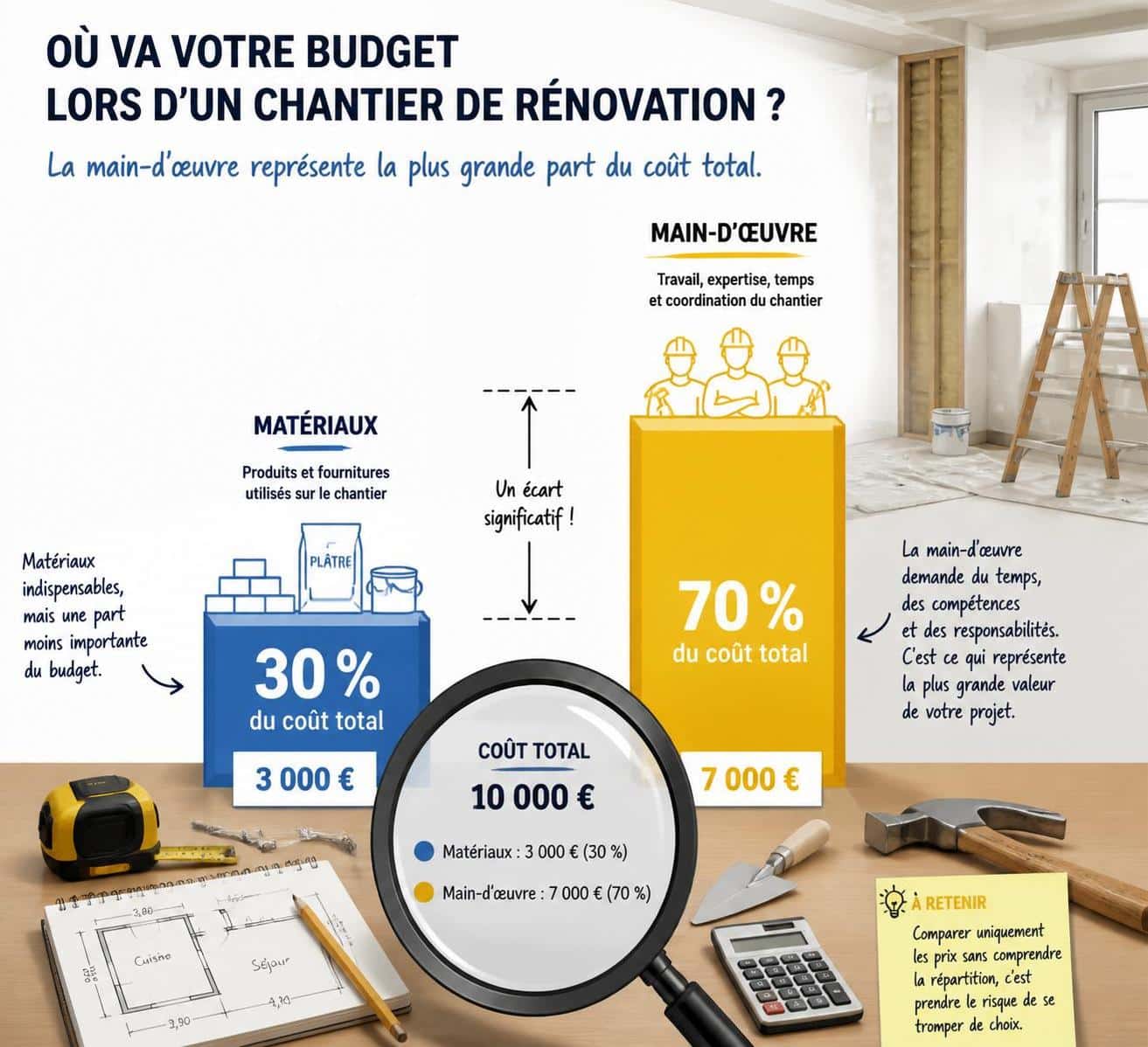 d&eacute;couvrez si r&eacute;aliser soi-m&ecirc;me ses travaux est r&eacute;ellement rentable &agrave; travers des cas pratiques concrets et des conseils pour &eacute;conomiser efficacement.